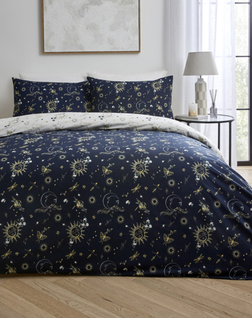 Nova Star Duvet Cover Set Navy - JD Williams - Size: SINGLE - image 1