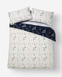 Nova Star Duvet Cover Set Navy - JD Williams - Size: SINGLE - thumbnail 4