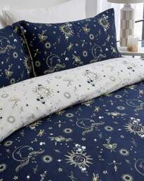 Nova Star Duvet Cover Set Navy - JD Williams - Size: SINGLE - thumbnail 5