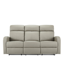 Ramsey 3 Seater Recliner Sofa Grey - JD Williams