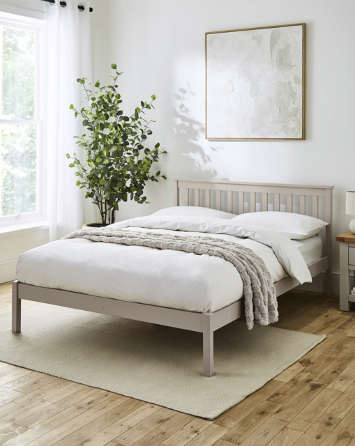 Bosworth Bed Frame Taupe - JD Williams - Size: DOUBLE - image 1