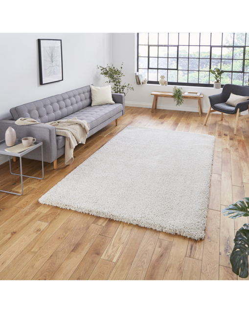Think Rugs Sierra Plain Shaggy Rug Cream - Think Rugs - Size: 160X220 - image 1