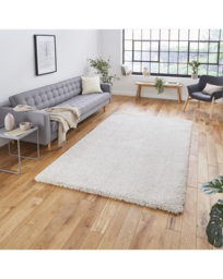 Think Rugs Sierra Plain Shaggy Rug Cream - Think Rugs - Size: 160X220