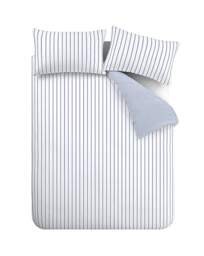 Bianca Hampton Stripe Duvet Cover Set Blue - Bianca - Size: KING - thumbnail 3