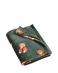CL Christmas Tartan Teddy Bears Throw Multi - Catherine Lansfield - Size: 130X170 - thumbnail 3