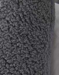 Huggleland Fluffy Fleece Teddy V Pillow Charcoal - Huggleland - Size: ONE SIZE - thumbnail 3