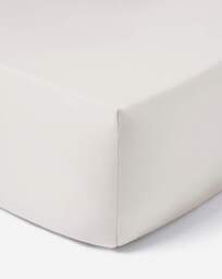 Hotel 300TC Extra Deep 38cm Fitted Sheet White - Hotel Collection - Size: DOUBLE - thumbnail 2