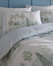 Willow Tree Scene Duvet Cover Set Blue - Appletree - Size: DOUBLE - thumbnail 2
