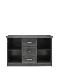 Kingston Large Sideboard Grey/Oak Effect - At Home Collection - thumbnail 4
