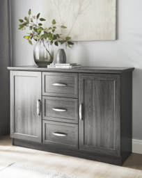 Kingston Large Sideboard Grey/Oak Effect - At Home Collection