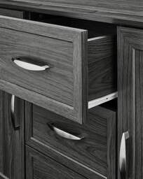 Kingston Large Sideboard Grey/Oak Effect - At Home Collection - thumbnail 2