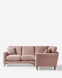 Beckett Chenille Right Hand Corner Sofa Blush - JD Williams - thumbnail 4