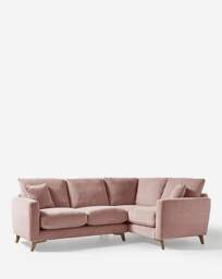 Beckett Chenille Right Hand Corner Sofa Blush - JD Williams - thumbnail 3