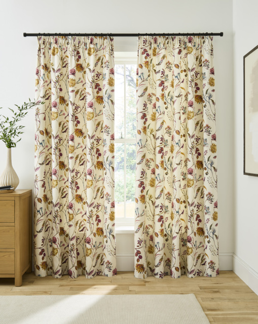 Sundour Grove Tape Top Curtains Multi - Sundour - Size: 117 x 229cm - image 1