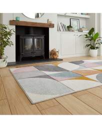 Think Rugs Matrix Geometric Rug Grey Multicolour - Think Rugs - Size: 200X290 - thumbnail 3