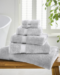 Egyptian Cotton 600GSM Towel - Silver Silver Grey - JD Williams - Size: Pair Face Cloths