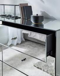 Broadway Mirrored Large Chest of Drawers Silver - JD Williams - thumbnail 2