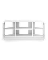 Sorrento Assembled Gloss Corner TV Unit White - One Call - thumbnail 3