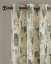 Sundour Bamford Lined Eyelet Curtains Green - Sundour - Size: 229 x 183cm - thumbnail 4