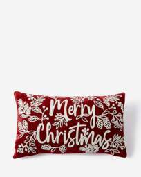 Merry Christmas Boudoir Cushion RED - JD Williams - thumbnail 3