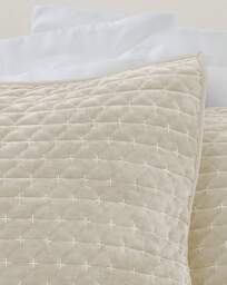 Bianca Attica Velvet Pillowsham Pair Natural - Bianca - Size: PAIR - thumbnail 3