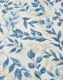 Rowan Watercolour Leaf Duvet Cover Set White/Blue - JD Williams - Size: SINGLE - thumbnail 4