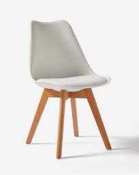 Frankfurt Round Dining Table & 4 Chairs White/Oak - JD Williams - thumbnail 2