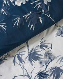 Catherine Lansfield Kyoto Duvet Set Blue - Catherine Lansfield - Size: KING - thumbnail 3