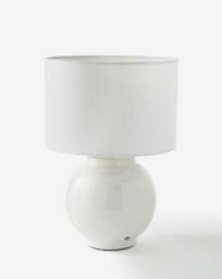 Ceramic Wireless Rechargeable Table Lamp Cream - Searchlight - thumbnail 3