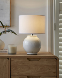 Ceramic Wireless Rechargeable Table Lamp Cream - Searchlight - thumbnail 1