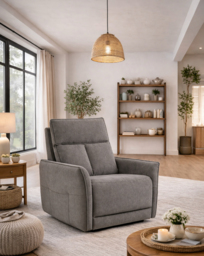 Aspire Ashford Fabric Recliner Chair Grey - Aspire