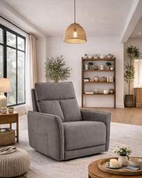 Aspire Ashford Fabric Recliner Chair Grey - Aspire - thumbnail 1