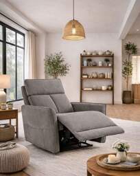 Aspire Ashford Fabric Recliner Chair Grey - Aspire - thumbnail 2