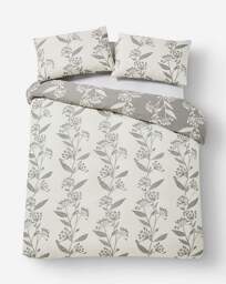Gray & Osbourn Allium Duvet Set White/Grey - Gray & Osbourn - Size: DOUBLE - thumbnail 5