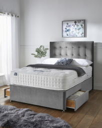 Silentnight 4000 2 Drawer Divanset Charcoal - Silentnight - Size: KINGSIZE
