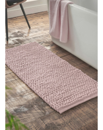 Bianca Aspen Bobble Bathroom Runners Pink - Bianca - thumbnail 1