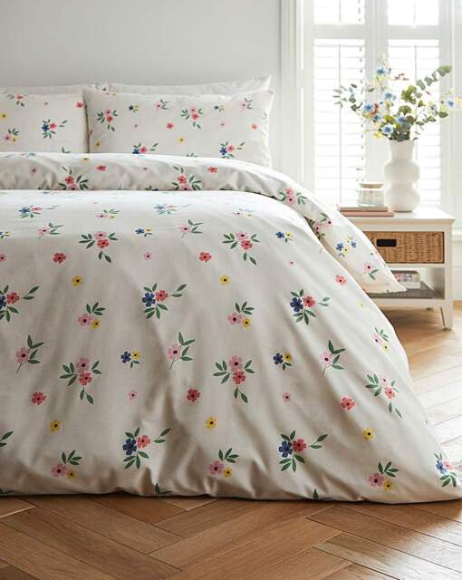 Julipa Lana Floral Duvet Set White/Multi-Coloured - Julipa - Size: S KING - image 1