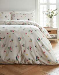 Julipa Lana Floral Duvet Set White/Multi-Coloured - Julipa - Size: S KING - thumbnail 1