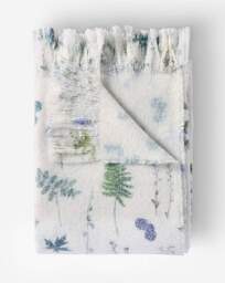 Pressed Leaf Printed Faux Mohair Throw Multi - JD Williams - Size: 120X150 - thumbnail 2