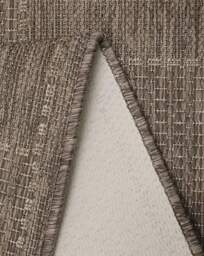 Checked Gel Flatweave Rug Latte - Homemaker - Size: 60X110 - thumbnail 2