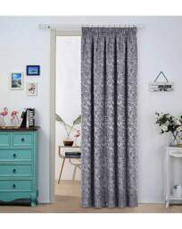 Buckingham Pencil Pleat Lined Curtains Grey - Sundour - Size: 229 x 183cm - thumbnail 2