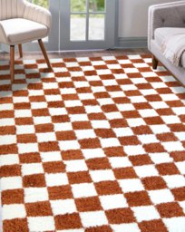 Snug Check Rug Terracotta - Homemaker - Size: 160X230