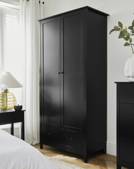 Bosworth Double Wardrobe Black - JD Williams - image 1