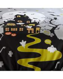 Kids Haunted House Duvet Set Grey Grey - Bedlam - Size: DOUBLE - thumbnail 3