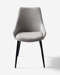 Etta Fabric Pair of Dining Chairs Grey - JD Williams - thumbnail 2