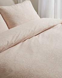 Lace Print Duvet Set Pink/White - JD Williams - Size: S KING - thumbnail 2