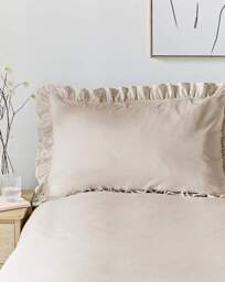 Appletree Cassia Frill Duvet Cover Set Natural - Appletree - Size: SINGLE - thumbnail 2