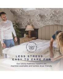 Snuggledown Hotel Extra Deep Topper White - Snuggledown - Size: SINGLE - thumbnail 3