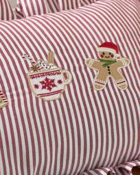 CL Xmas Gingerbread Striped Cushion Multi - Catherine Lansfield - Size: 30X50 - thumbnail 3