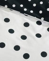 CL Polka Dot Duvet Cover Set Black/White - Catherine Lansfield - Size: KING - thumbnail 2